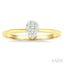 Pear Shape Lovebright Petite Diamond Solitaire Ring