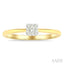 Princess Shape Lovebright Petite Diamond Solitaire Ring
