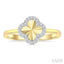 Clover Fluted Petite Diamond Fashion Ring