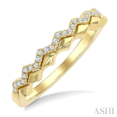 Geometric Stackable Petite Diamond Fashion Band