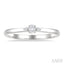 Oval Shape 3 Stone Petite Diamond Ring