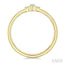 Oval Shape 3 Stone Petite Diamond Ring