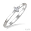 Marquise Shape 3 Stone Petite Diamond Ring