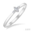 Marquise Shape 3 Stone Petite Diamond Ring