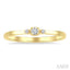 Round Shape 3 Stone Petite Diamond Ring