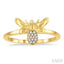 Stackable Bumble Bee Petite Diamond Fashion Ring