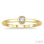 Stackable Bezel Set Petite Diamond Fashion Promise Ring