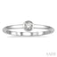 Stackable Bezel Set Petite Diamond Fashion Promise Ring