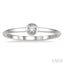 Stackable Bezel Set Petite Diamond Fashion Promise Ring