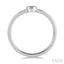 Stackable Bezel Set Petite Diamond Fashion Promise Ring