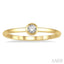 Stackable Bezel Set Petite Diamond Fashion Promise Ring