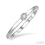 Stackable Bezel Set Petite Diamond Fashion Promise Ring