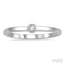 Stackable Bezel Set Petite Diamond Fashion Promise Ring