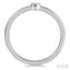 Stackable Bezel Set Petite Diamond Fashion Promise Ring