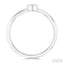 Round Shape Bezel Set Petite Diamond Fashion Ring