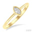 Marquise Shape Bezel Set Petite Diamond Fashion Ring