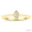 Marquise Shape Bezel Set Petite Diamond Fashion Ring