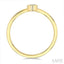 Round Shape Bezel Set Petite Diamond Fashion Ring