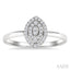 Marquise Shape Petite Halo Diamond Fashion Ring