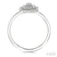 Princess Shape Petite Halo Diamond Fashion Ring
