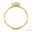 Emerald Shape Petite Halo Diamond Fashion Ring