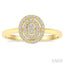 Oval Shape Petite Halo Diamond Fashion Ring