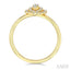 Oval Shape Petite Halo Diamond Fashion Ring