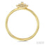 Pear Shape Petite Halo Diamond Fashion Ring