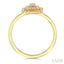 Princess Shape Petite Halo Diamond Fashion Ring