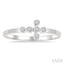 Bezel Cross Petite Diamond Fashion Ring