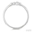 Bezel Cross Petite Diamond Fashion Ring