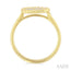 Pave-Set Round Shape Rope Diamond Fashion Ring