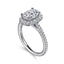 Oval Diamond Halo Engagement Ring