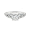 Round Diamond Split Shank Engagement Ring