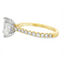 Princess-cut Diamond Hidden Halo Engagement Ring