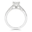 Oval Shape Diamond Lovebright Engagement Ring
