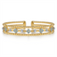 Bujukan Blue Topaz & Diamond Bangle Bracelet
