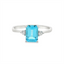 Blue Topaz & Diamond Fashion Ring