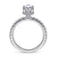 Pear Diamond Halo Engagement Ring