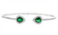 Emerald & Diamond Bangle Bracelet