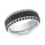 Men's Carbon Fiber & Diamond Wedding Ring