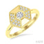 Hexagon Shape Diamond Fashion Ring