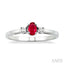Oval Shape Gemstone & Diamond Ring