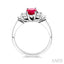 Oval Shape Gemstone & Diamond Ring