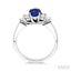 Oval Shape Gemstone & Diamond Ring