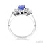 Oval Shape Gemstone & Diamond Ring