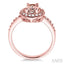 Oval Shape Gemstone & Halo Diamond Ring