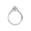Oval Diamond Double Halo Engagement Ring