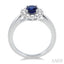 Oval Shape Gemstone & Halo Diamond Ring