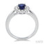 Oval Shape Gemstone & Halo Diamond Ring